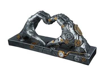 Skulptur "Steampunk Hand" 