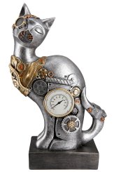 Skulptur "Steampunk Cat" 