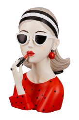 Figur "Lady mit rotem Lippenstift" 