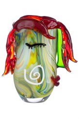 GlasArt Design-Vase "Curly" 