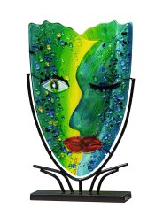 GlasArt Dekovase Face "Twinkle" 