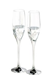 2er-Set Champagnerglas "Mr. + Mrs." 