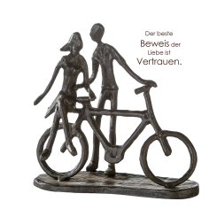 Design-Skulptur "Pair on bike" 