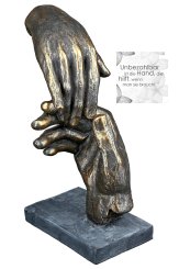 Skulptur "Two hands" Poly 